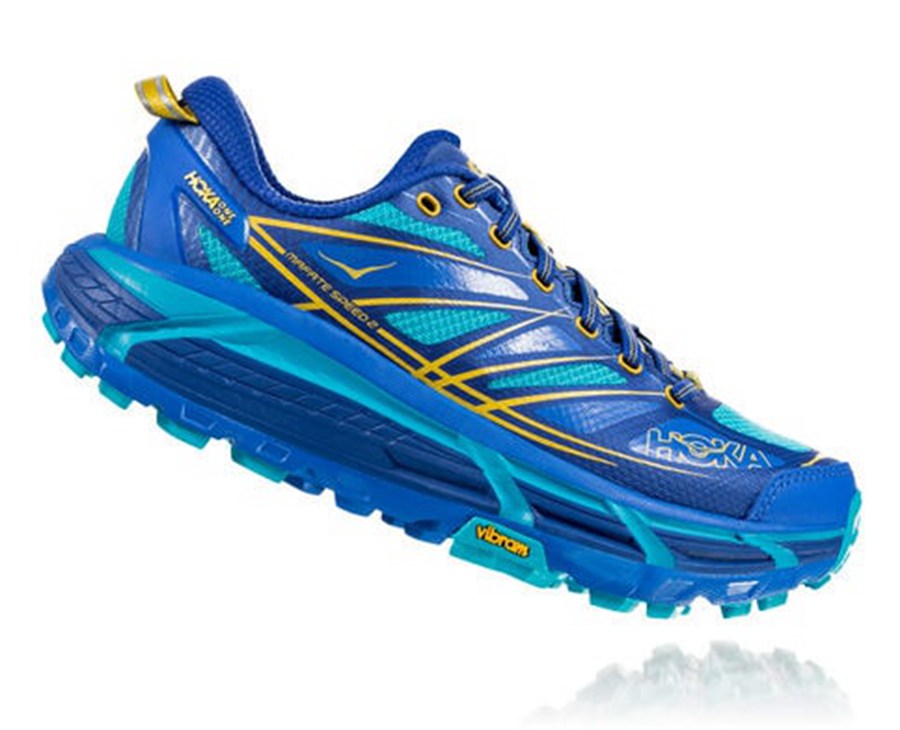 Hoka One One Trainers Womens Blue - Mafate Speed 2 - 43207BYPA